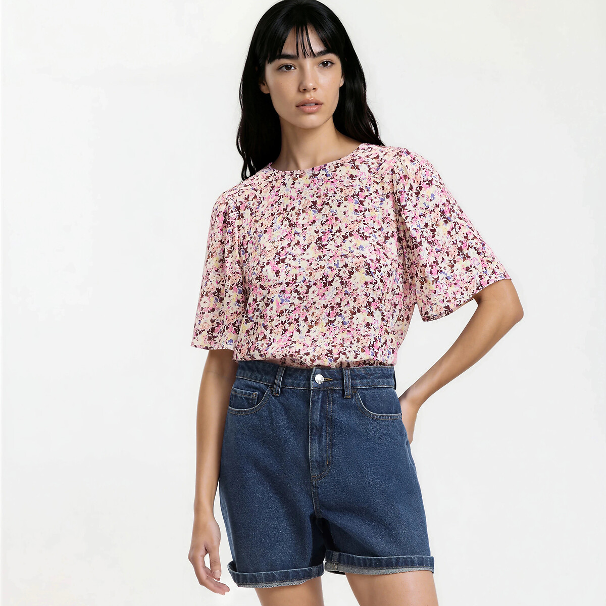 Μπλούζα με κοντά μανίκια