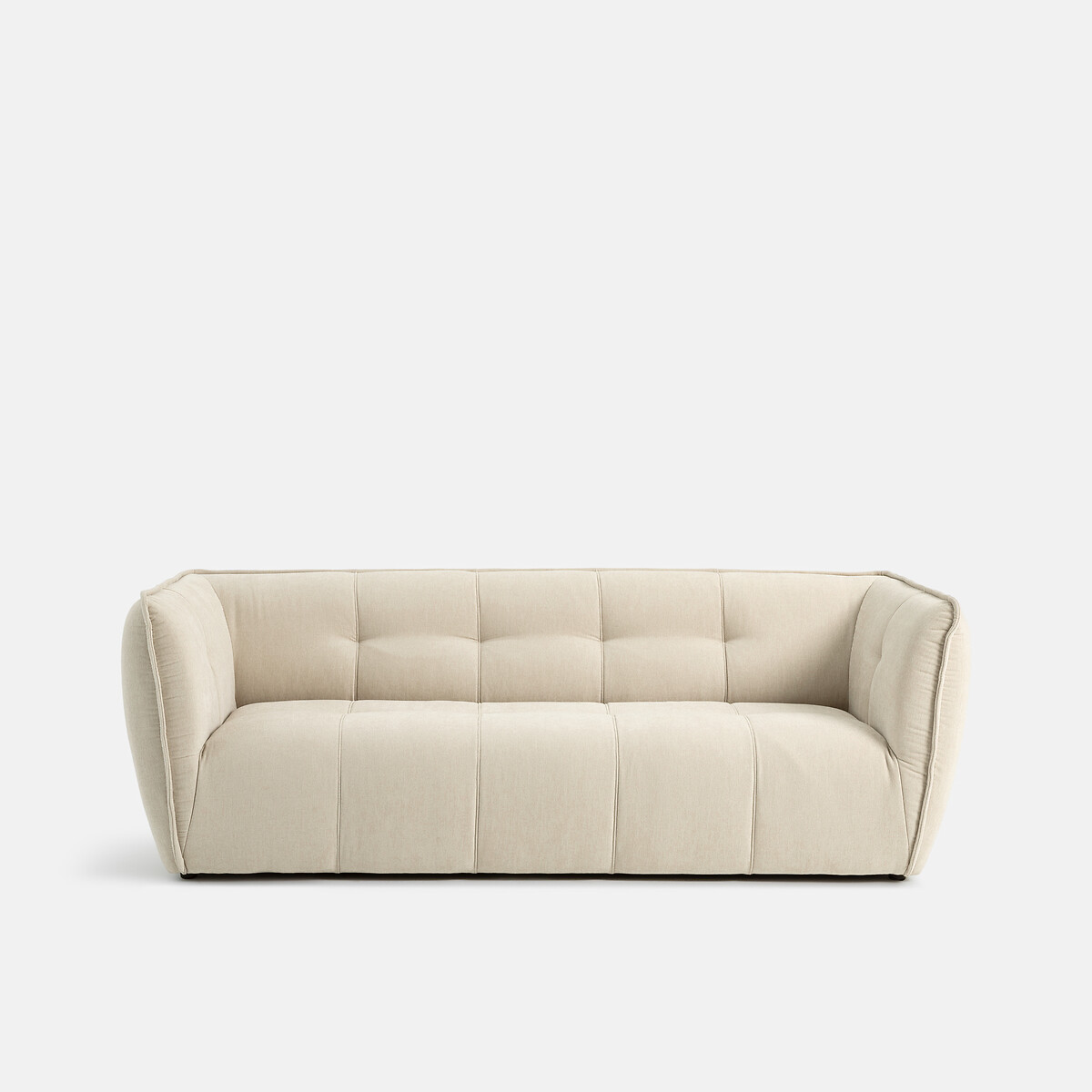 Καναπές από μελανζέ πολυεστέρα Μ99xΠ207xΥ76cm