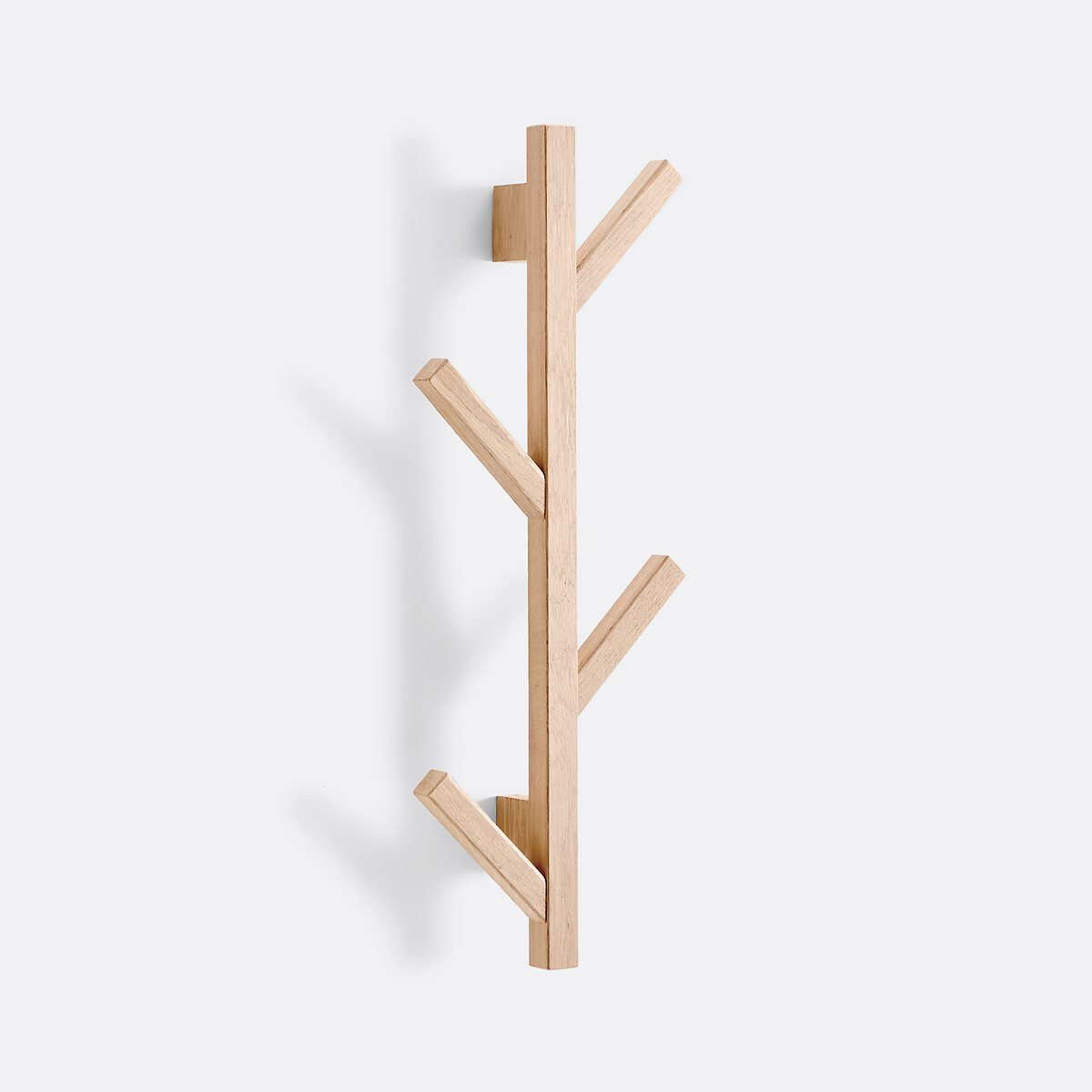 Επιτοίχια κρεμάστρα από δρυ με 4 γάντζους Μ8xΠ19xΥ50cm