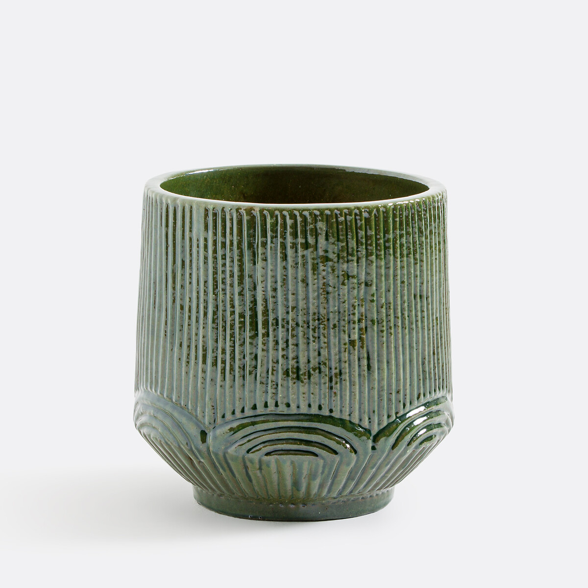 Γλάστρα από εμαγιέ τερακότα Υ33cm