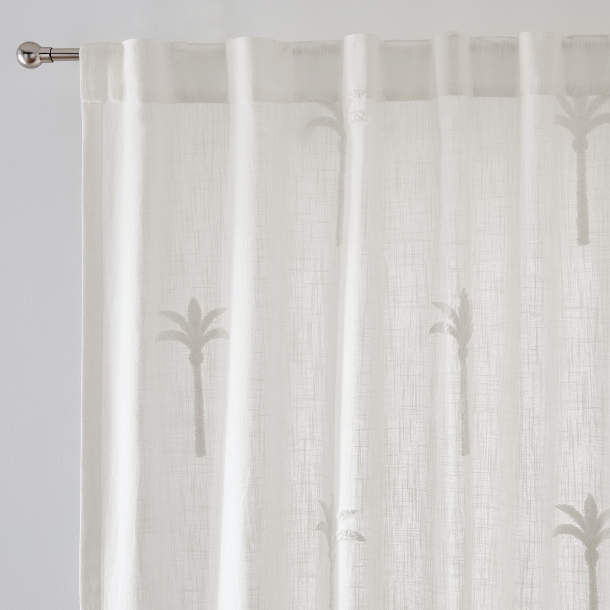 Κουρτίνα με σχέδιο φοίνικες από βαμβάκι PALMAE 260x135 cm