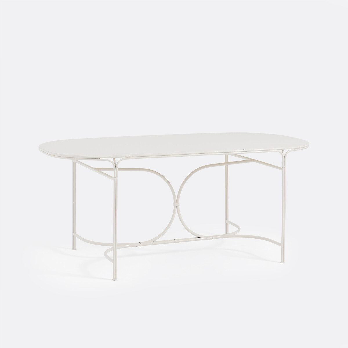 Οβάλ τραπέζι κήπου από ατσάλι LACOMO Μ91xΠ181xΥ76cm