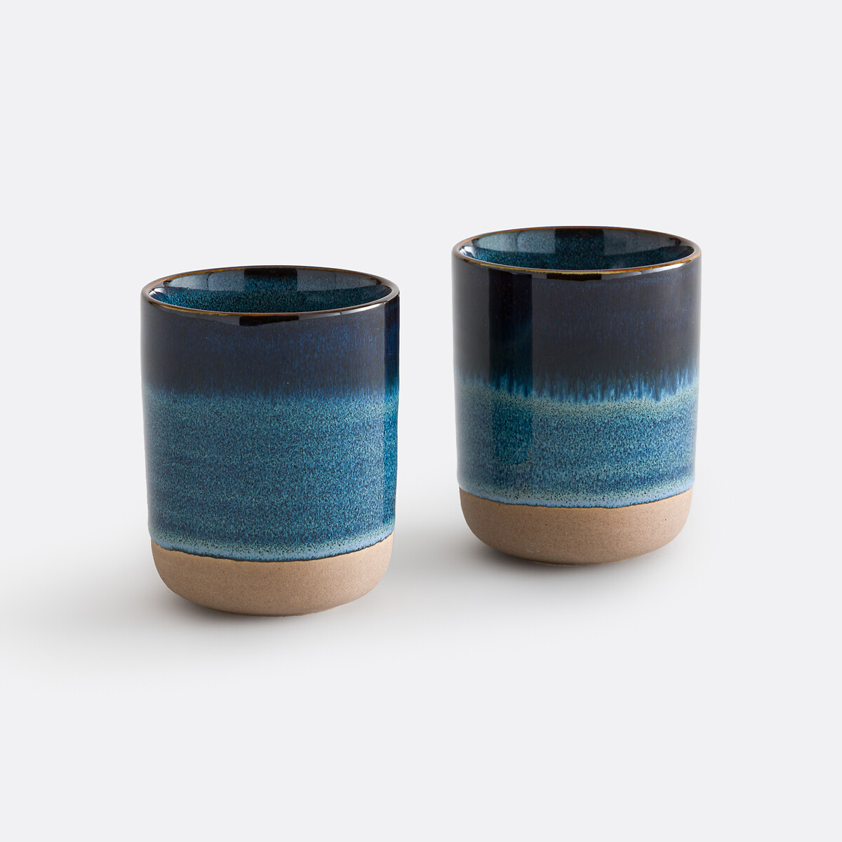 Σετ 2 φλιτζανιών από κεραμικό με αντιδραστικό σμάλτο Μ7xΠ7xΥ9cm