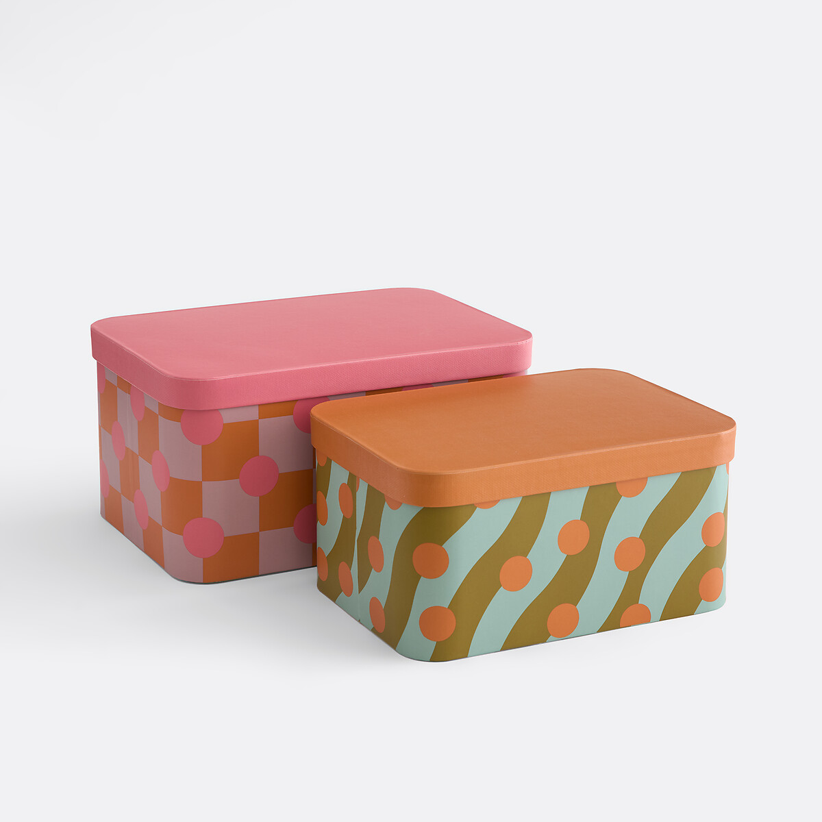 Σετ 2 κουτιών με καπάκι