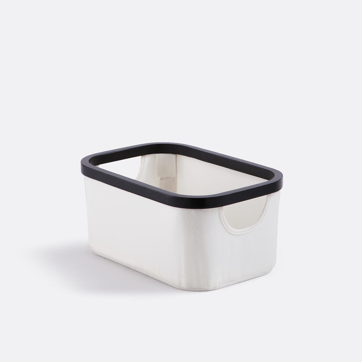 Μαύρο και λευκό καλάθι αποθήκευσης Μ20xΠ30xΥ14cm