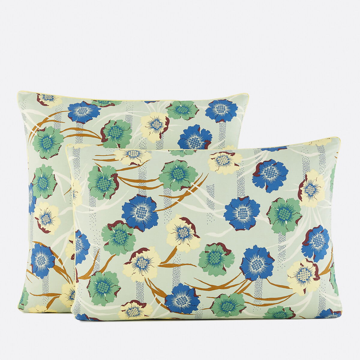 Μαξιλαροθήκη από βαμβακερό περκάλι με φλοράλ σχέδιο 50x70 cm