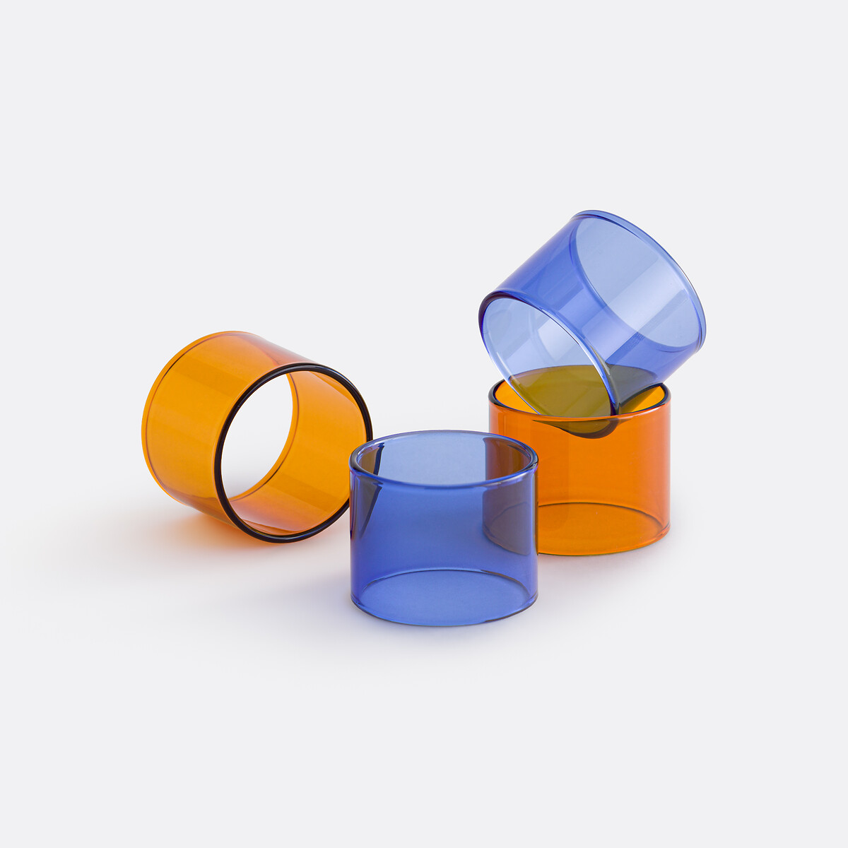 Σετ 4 δαχτυλιδιών για πετσέτες από βοριοπυριτικό γυαλί