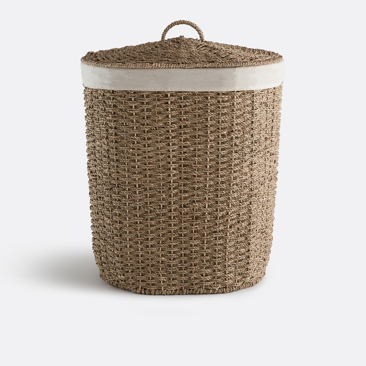 Πλεκτό καλάθι για άπλυτα από φύκια Μ33xΠ51xΥ66cm