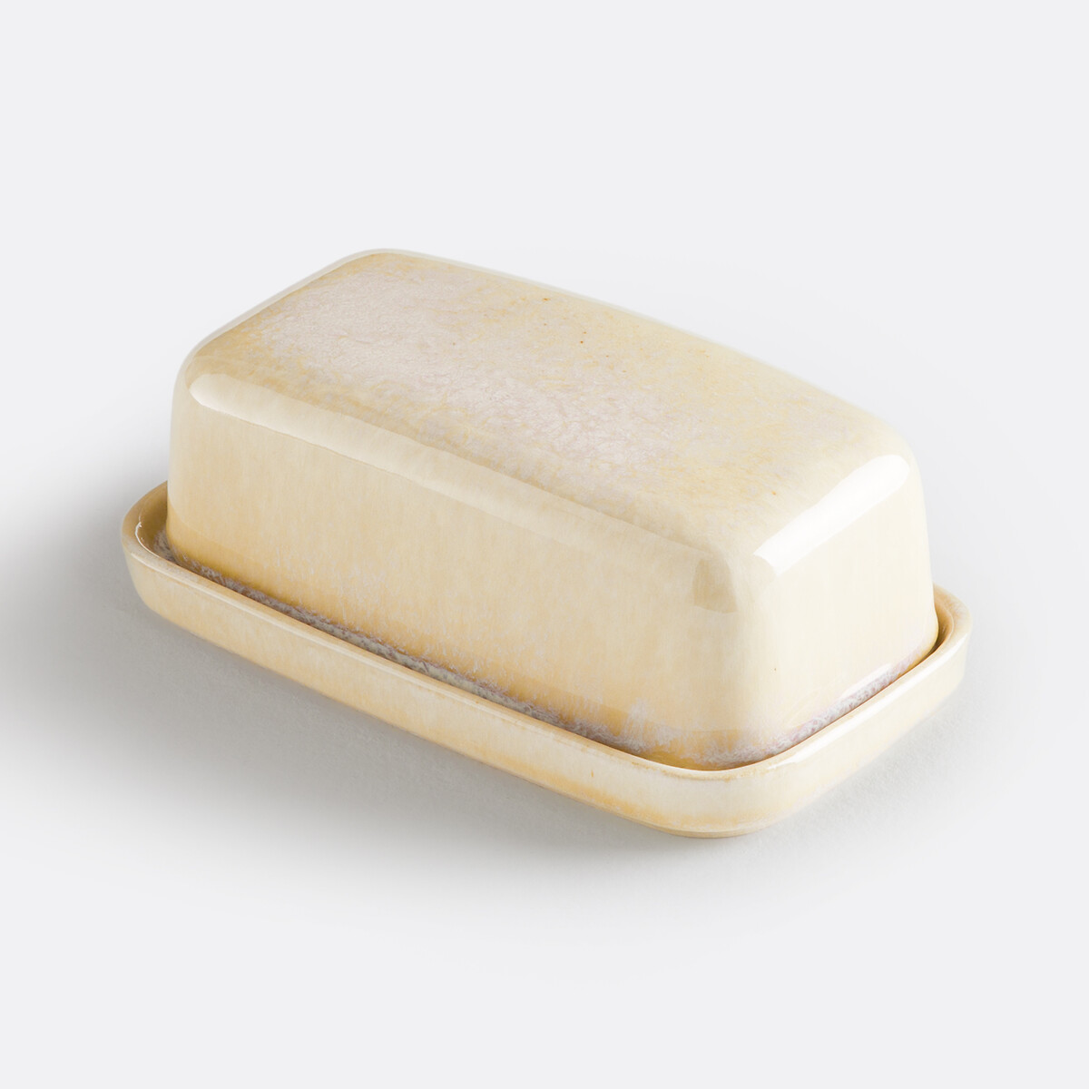 Βουτυροθήκη από κεραμικό με περλέ υάλωμα Μ10xΠ17cm