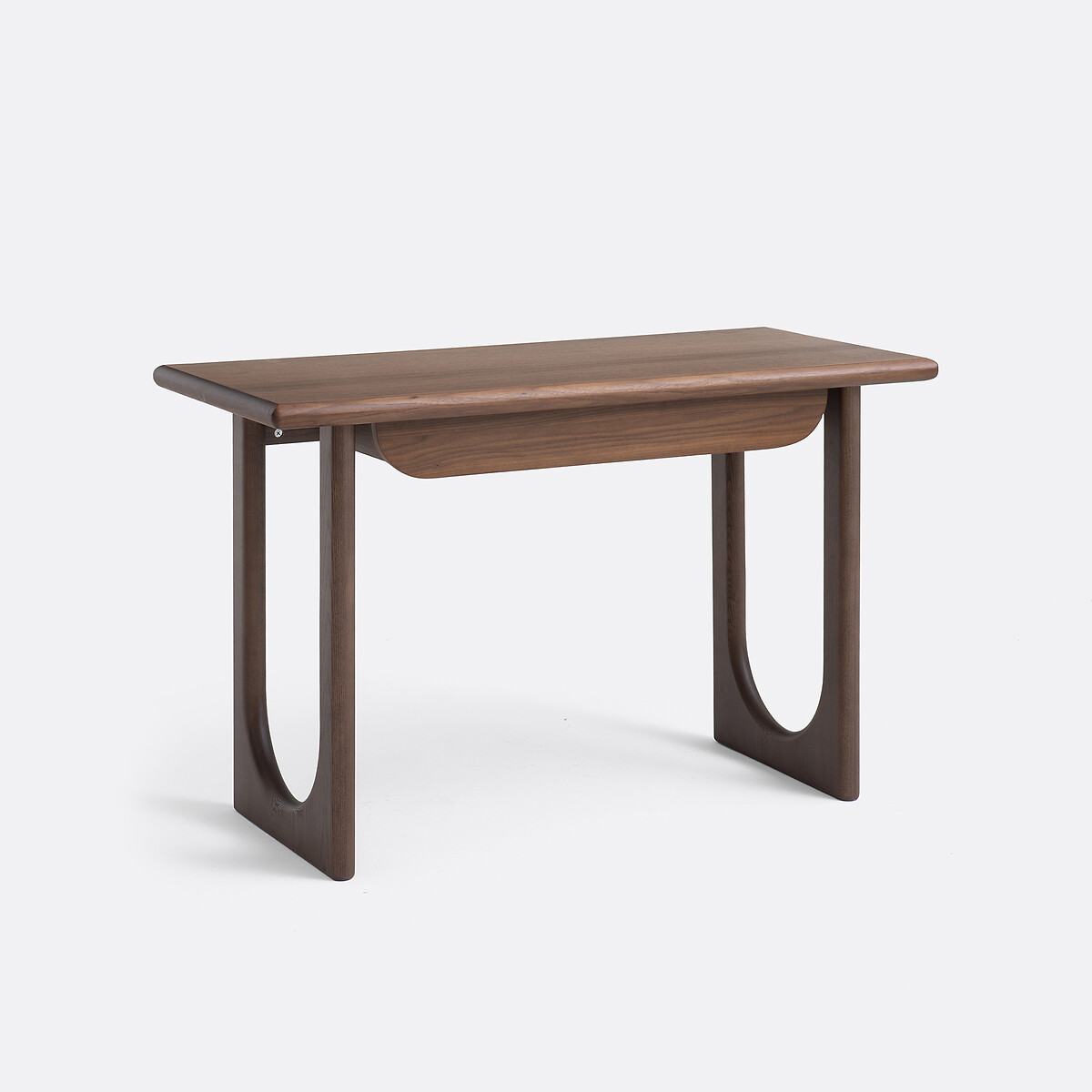 Γραφείο από μασίφ φράξο και επένδυση καρυδιάς Μ55xΠ120cm