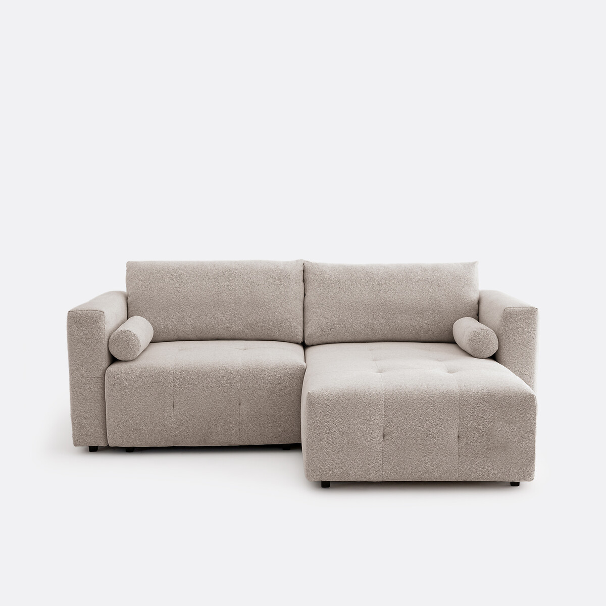 Γωνιακός καναπές-κρεβάτι από υφαντή chenille Μ165xΠ236xΥ89cm