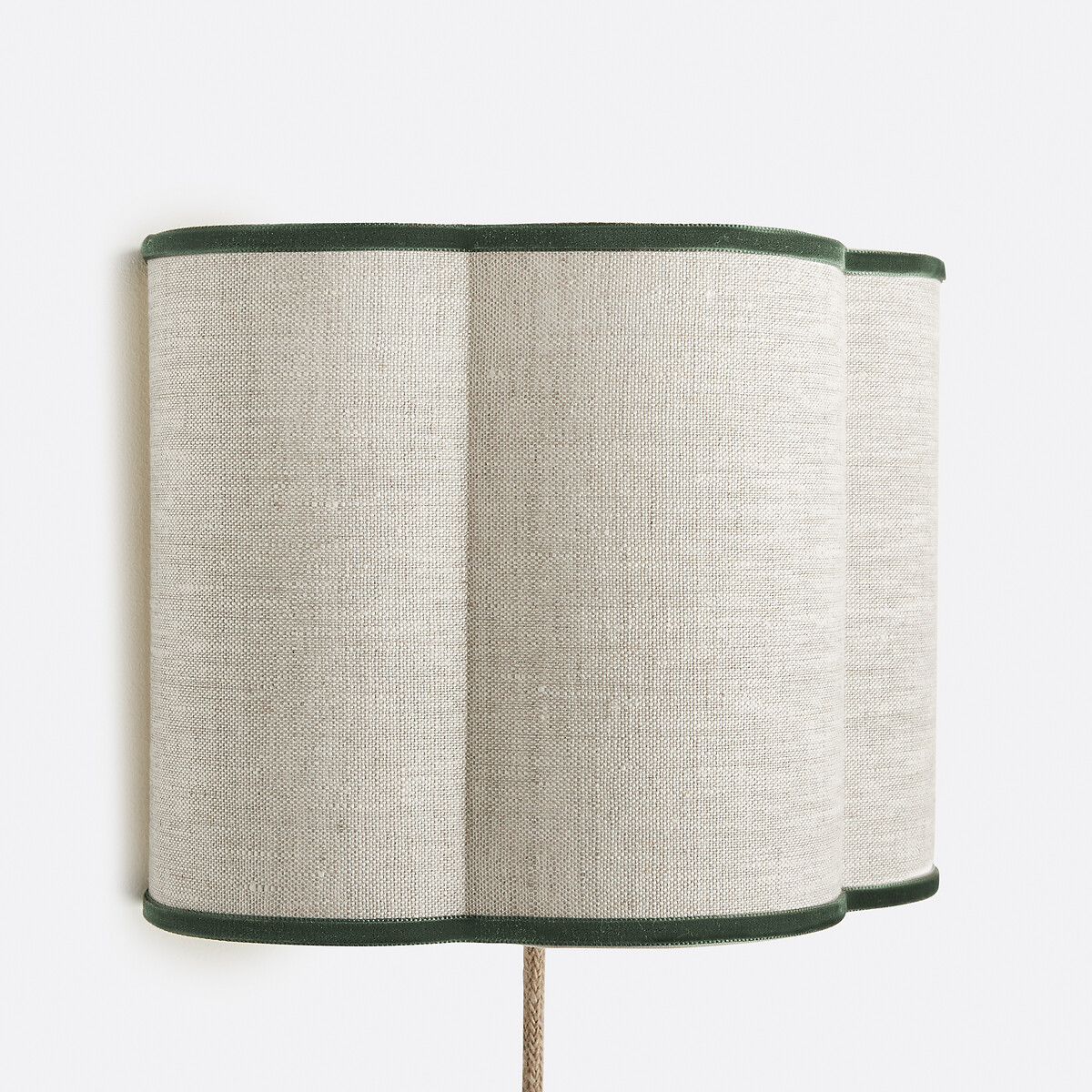 Απλίκα από λινό και βελούδο Μ30xΠ30xΥ18cm