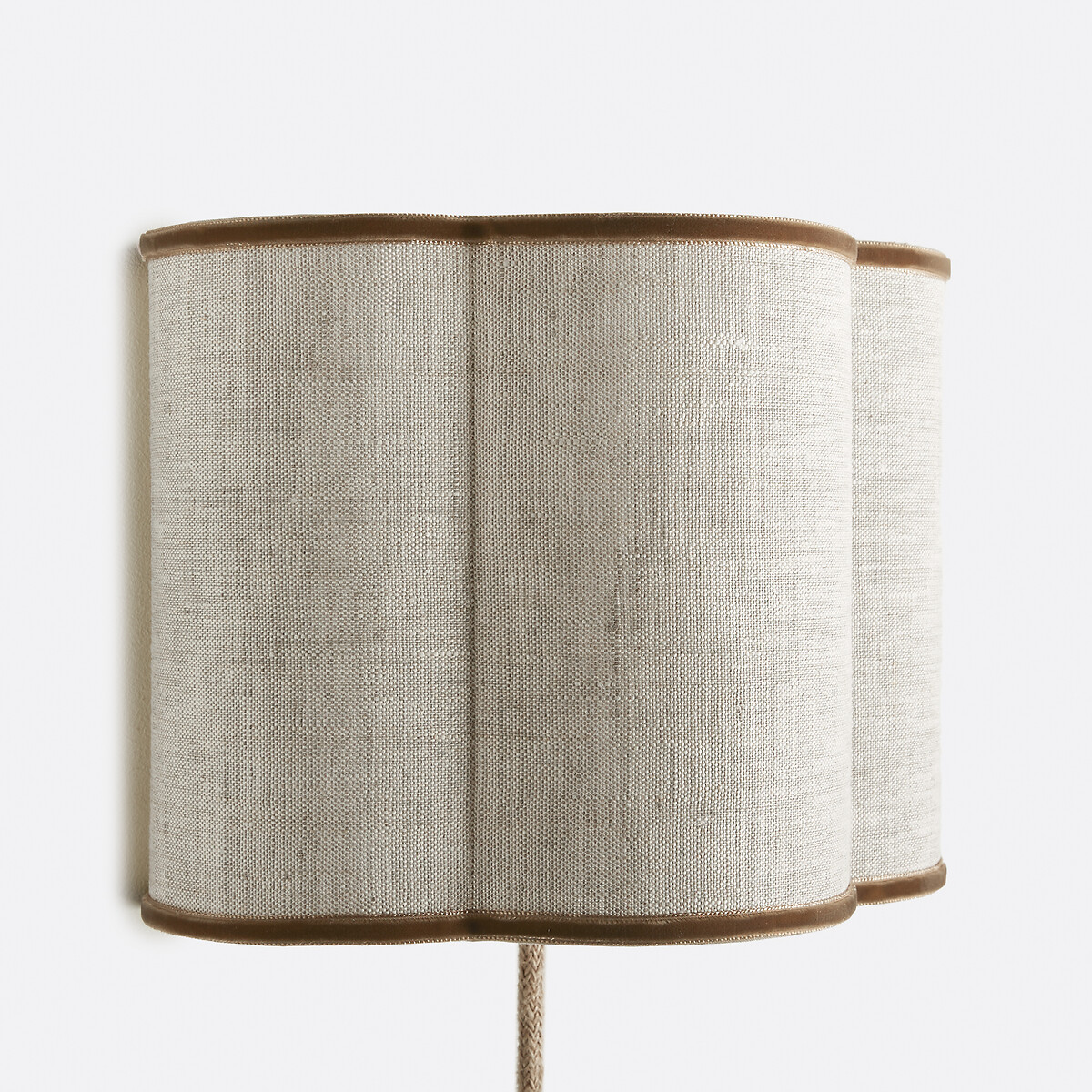 Απλίκα από λινό και βελούδο Μ30xΠ30xΥ18cm