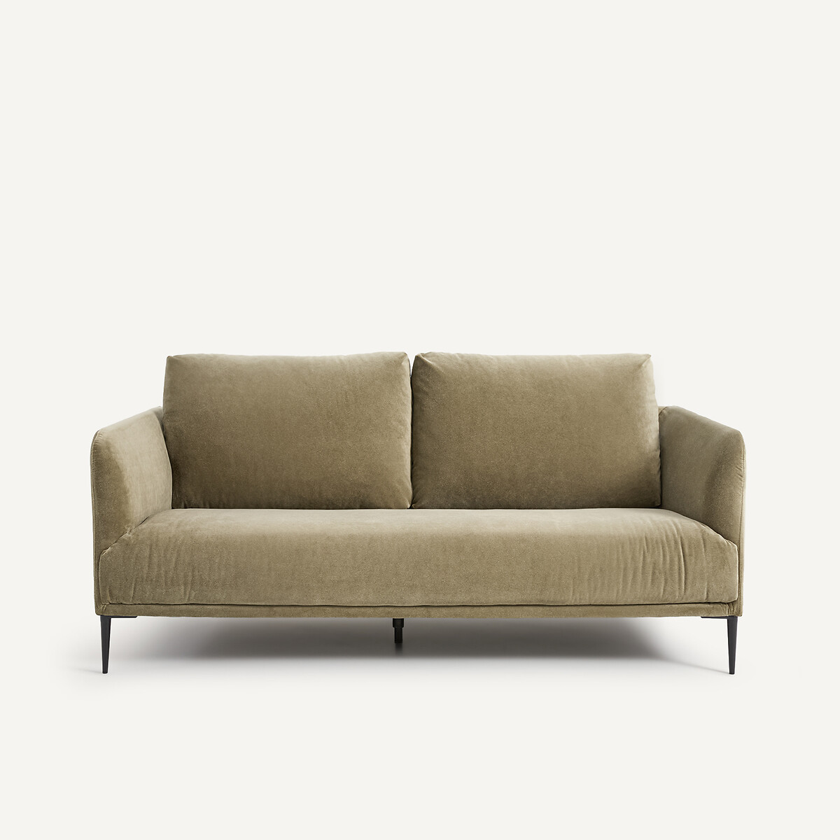 Καναπές compact από λινό βελούδο Μ103xΠ179xΥ82cm