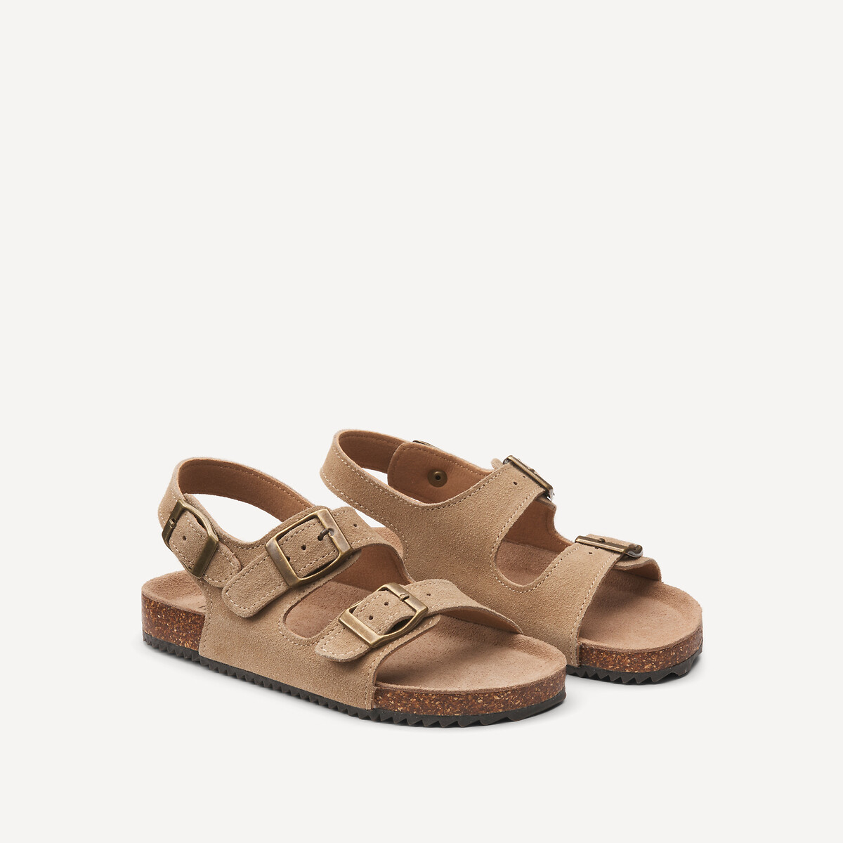 Δερμάτινα σανδάλια με διπλό λουρί