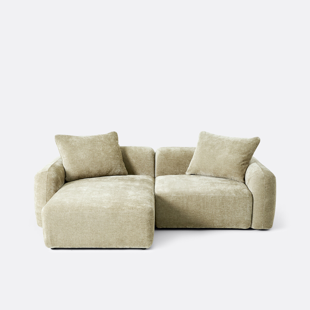 Αρθρωτός καναπές γωνιακός αριστερός με σεζλόνγκ Μ166xΠ244xΥ87cm