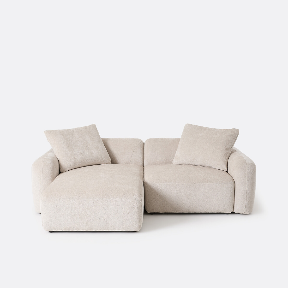 Αρθρωτός καναπές γωνιακός αριστερός με σεζλόνγκ Μ273xΠ244xΥ87cm