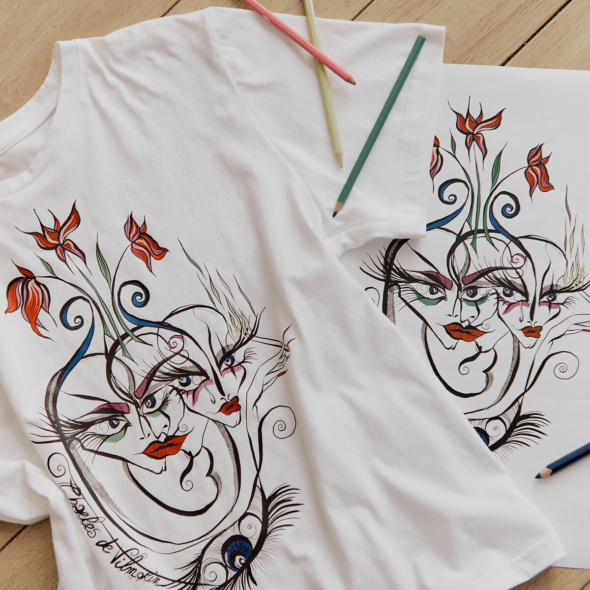 CHARLES DE VILMORIN X LA REDOUTE T-shirt με στρογγυλή λαιμόκοψη