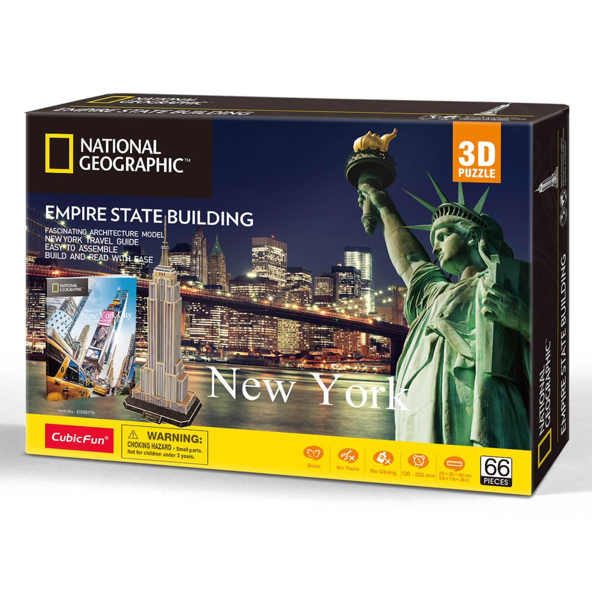 ΠΑΙΔΙ | Παιχνίδια | Επιτραπέζια - Παζλ - Βιβλία - Χειροτεχνίες | PUZZLES - BRAINTEASERS National Geographic Glabal License Empire State Building With 28 Pages Booklet Inside The Box