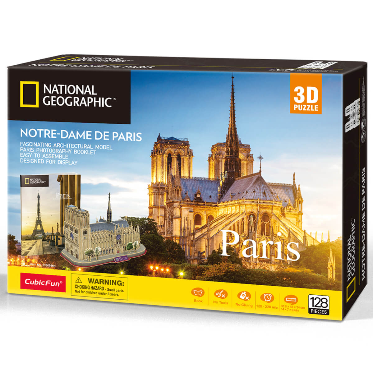 ΠΑΙΔΙ | Παιχνίδια | Επιτραπέζια - Παζλ - Βιβλία - Χειροτεχνίες | PUZZLES - BRAINTEASERS National Geographic Glabal License Notre Dame De Paris With 28 Pages Booklet Inside The Box
