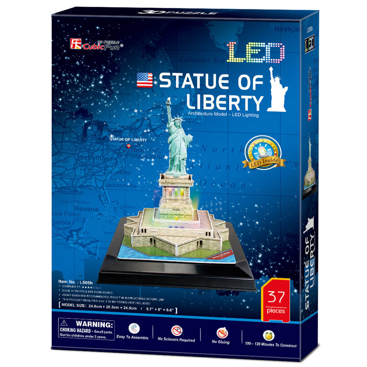 ΠΑΙΔΙ | Παιχνίδια | Επιτραπέζια - Παζλ - Βιβλία - Χειροτεχνίες | PUZZLES - BRAINTEASERS Statue Of Liberty Require 3Xaa Batteries (Not Included)