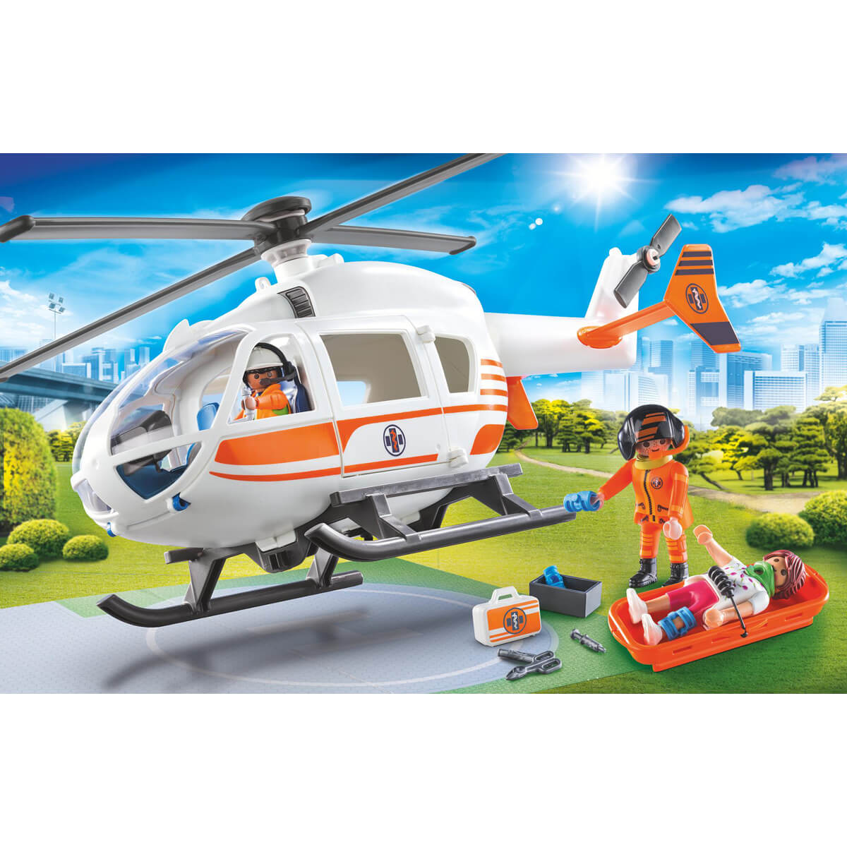 ΠΑΙΔΙ | Παιχνίδια | PLAYMOBIL | ΜΕΓΑΛΟ ΙΑΤΡΙΚΟ ΚΕΝΤΡΟ (UNISEX 4+ ΕΤΩΝ ) Ελικόπτερο Διάσωσης