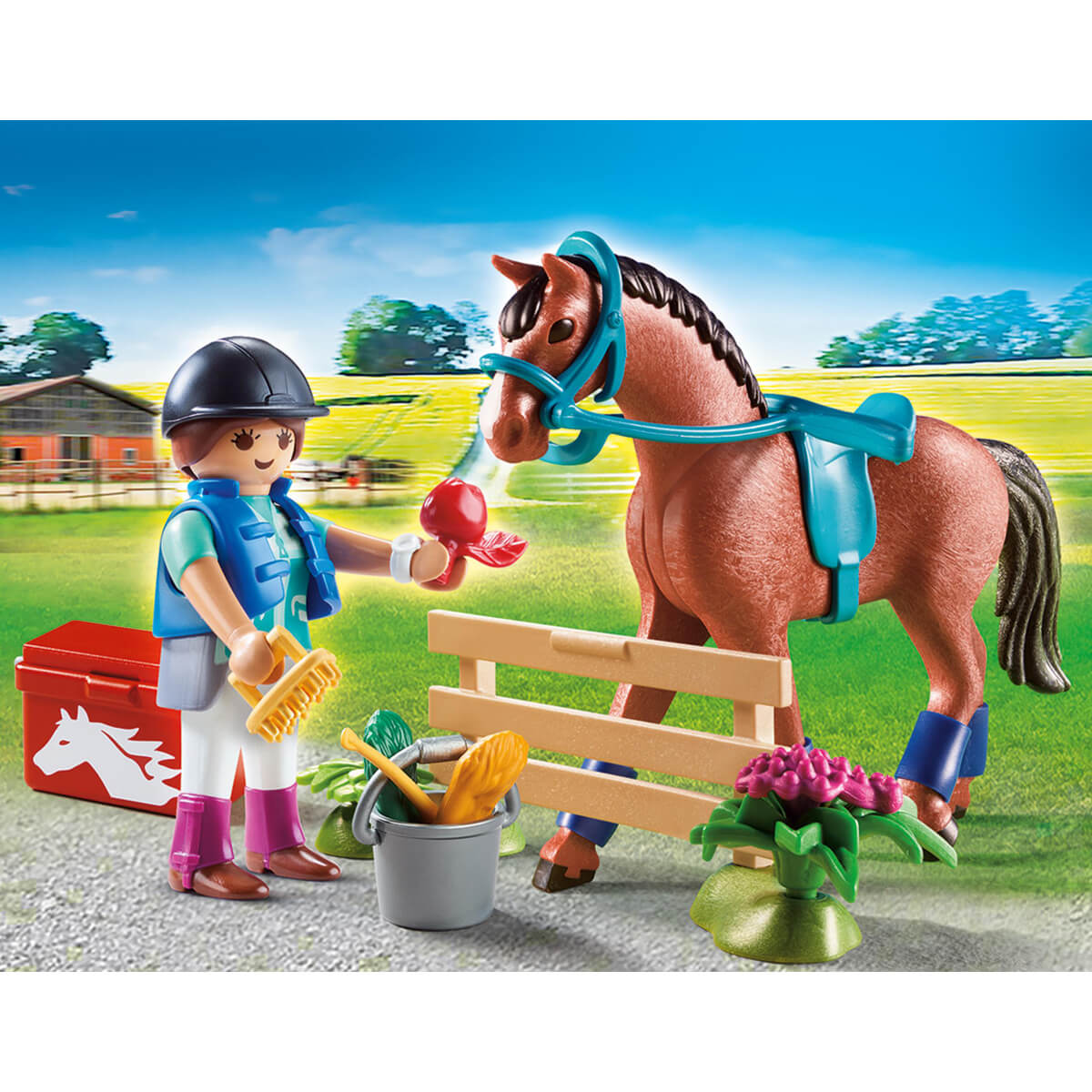 ΠΑΙΔΙ | Παιχνίδια | PLAYMOBIL | GIFT SETS (UNISEX 4+ ΕΤΩΝ) Gift Set "Φροντίζοντας το άλογο"