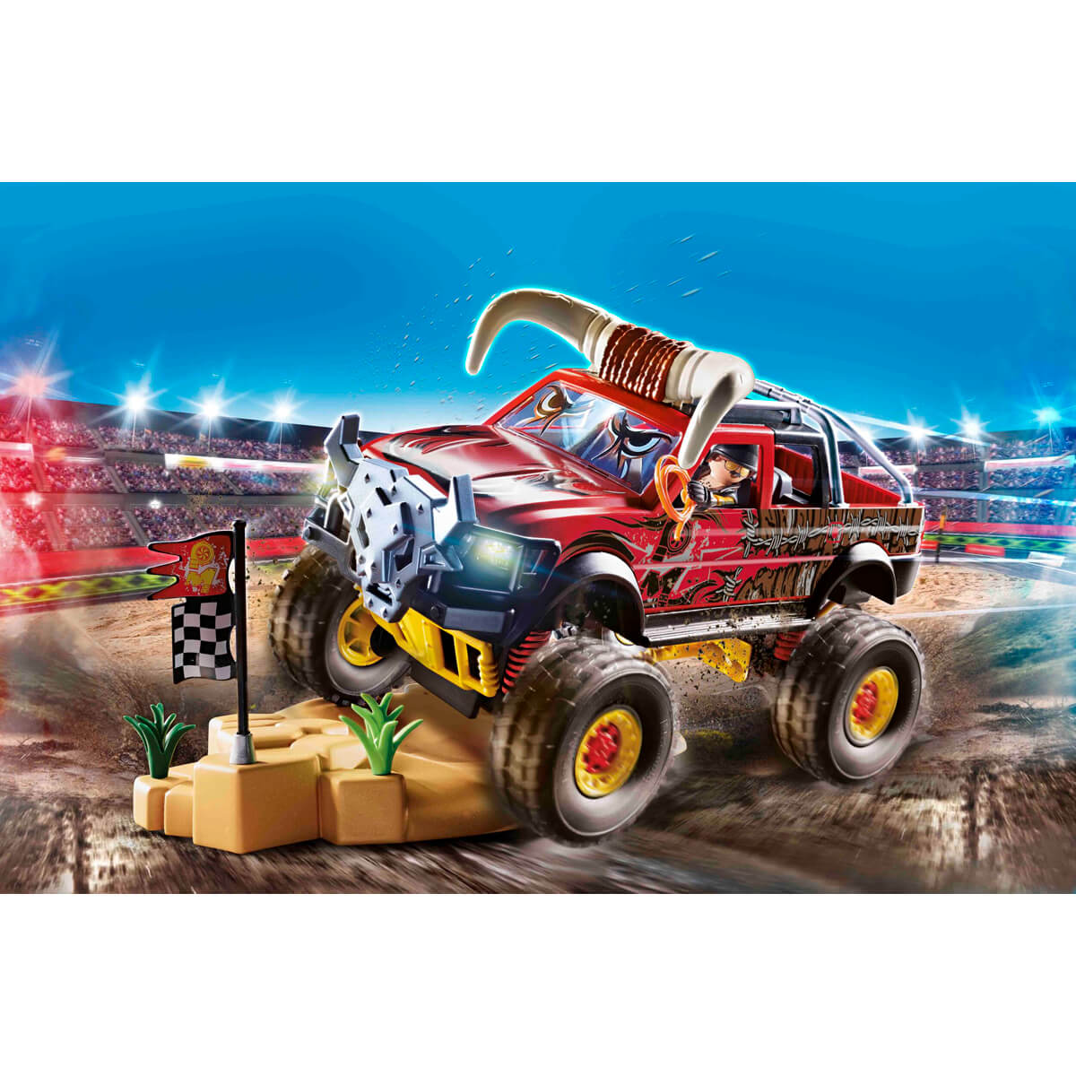 ΠΑΙΔΙ | Παιχνίδια | PLAYMOBIL | STUNT SHOW (ΑΓΟΡΙΑ 4-10 ΕΤΩΝ) Monster Truck Κόκκινος Ταύρος
