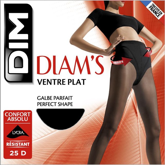 Καλσόν για επίπεδη κοιλιά 25 denier, Collant Diam’s