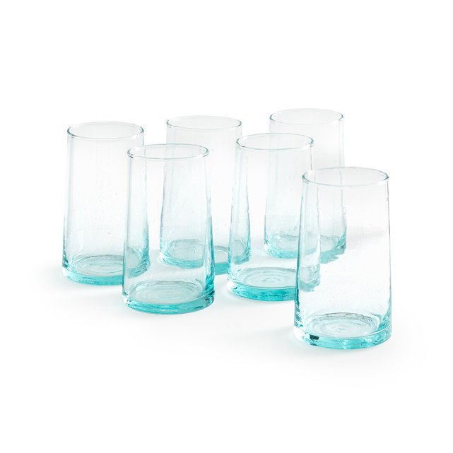 Ποτήρια νερού από φυσητό γυαλί Gimani (σετ των 6)