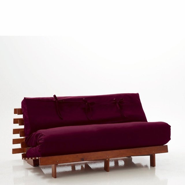 Μονόχρωμη θήκη για στρώμα futon