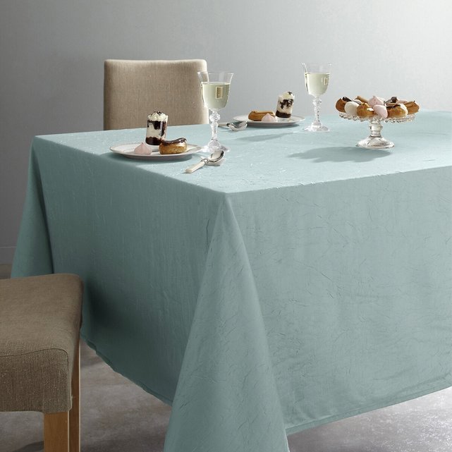 Ceryas Crinkled Polyester Tablecloth.