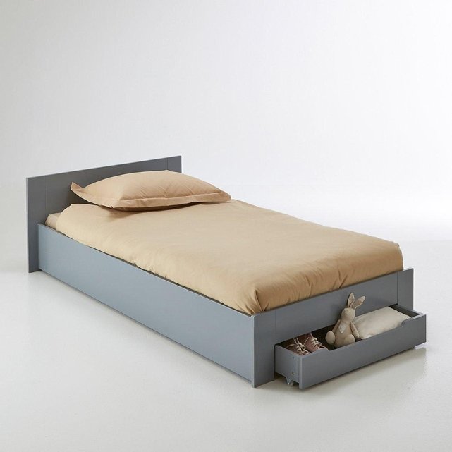 Μονό κρεβάτι με σανίδες και αποθηκευτικό χώρο, ASPEN