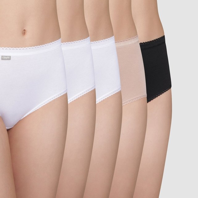 5 ασορτί μίντι σλιπ, Cotton