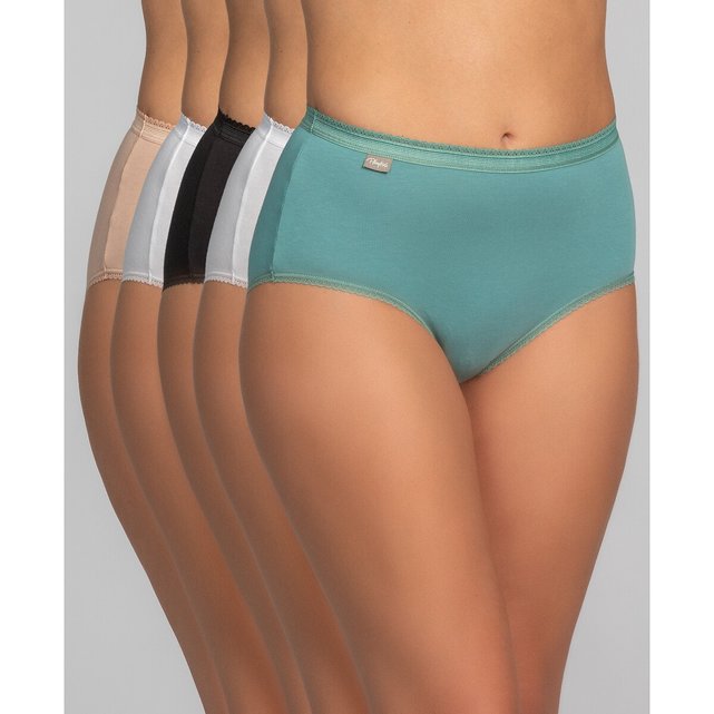 5 ασορτί μίντι σλιπ, Cotton