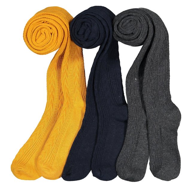 Pack of 3 Cable Knit Tights