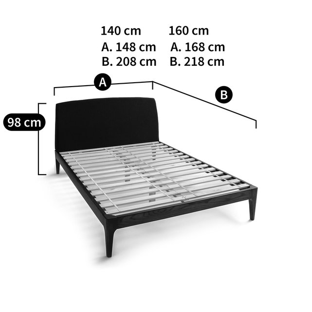 Κρεβάτι με τάβλες και κεφαλάρι, AGURA