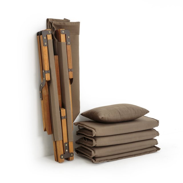 Πτυσσόμενο κρεβάτι-ράντζο Foldus, με μαξιλάρι και στρώμα