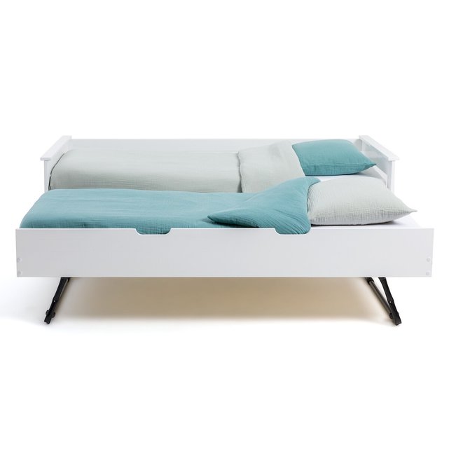 Κρεβάτι με δεύτερο συρόμενο κρεβάτι από ξύλο πεύκου, ELLIS