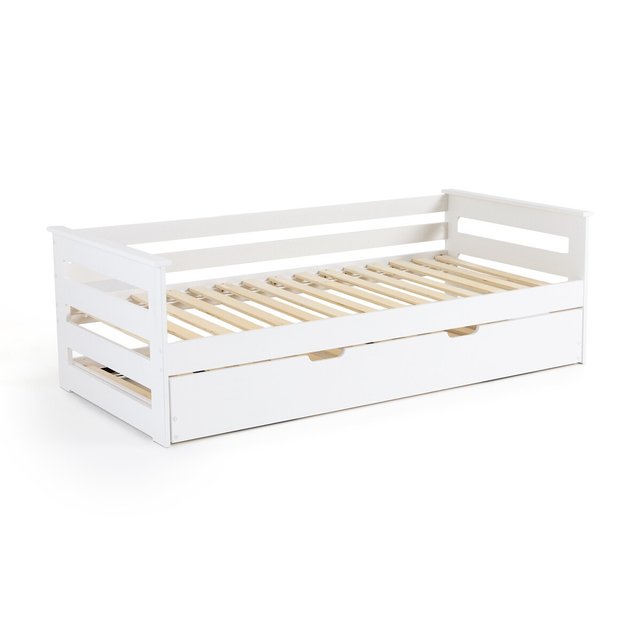 Κρεβάτι με δεύτερο συρόμενο κρεβάτι από ξύλο πεύκου, ELLIS