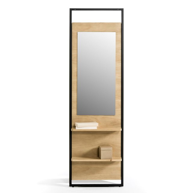 Καθρέφτης ντουλάπας με 2 ράφια, HIBA