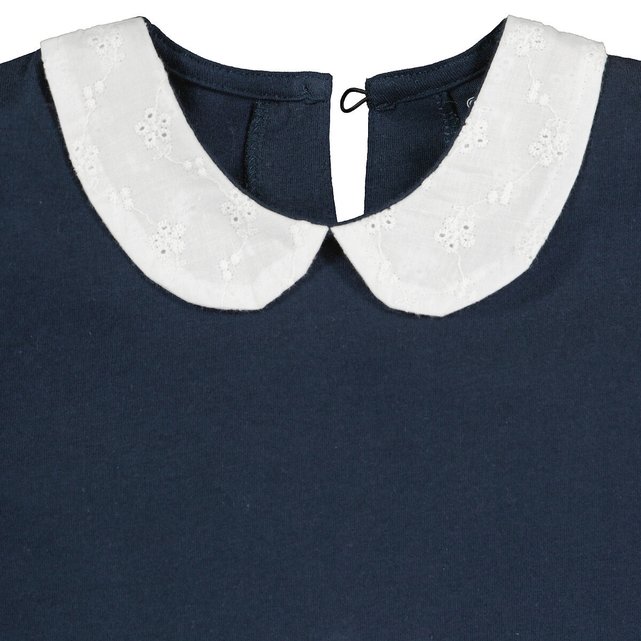 Μακρυμάνικη μπλούζα με στρογγυλό γιακά, 3-12 ετών