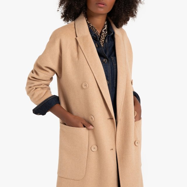 Μακρύ παλτό με διπλό κούμπωμα