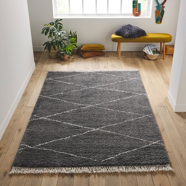 Fatouh Berber Style Rug with Diamond Patterns