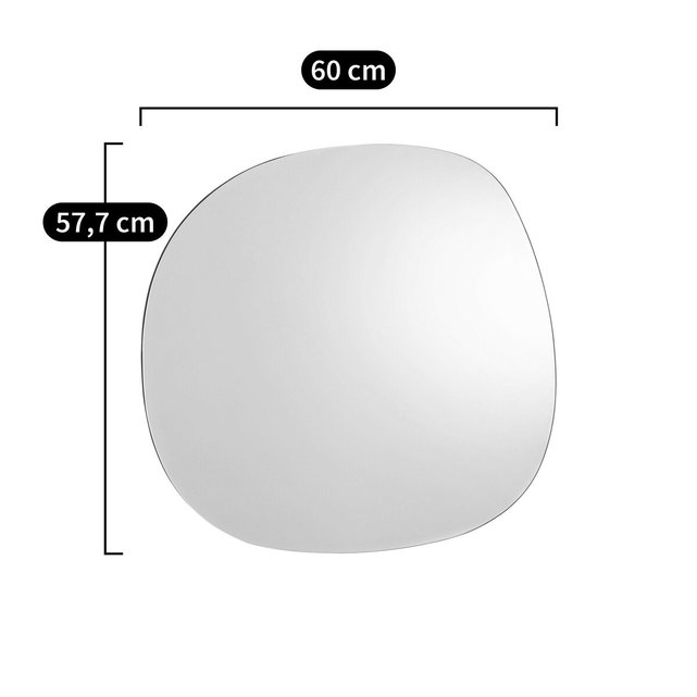 Καθρέφτης με στρογγυλεμένες γωνίες μεγέθους M, Biface