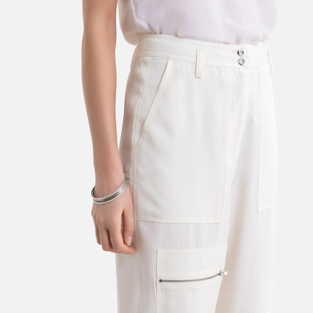Μιλιτέρ παντελόνι με χνουδωτή υφή από lyocell