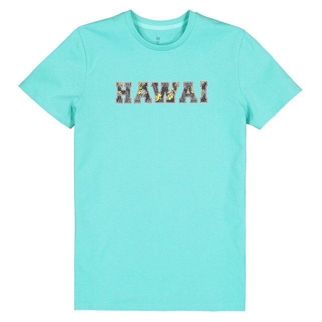 T-shirt με στρογγυλή λαιμόκοψη και στάμπα μπροστά, 10-16 ετών