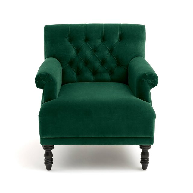 Fauteuil velours capitonnι, Napold