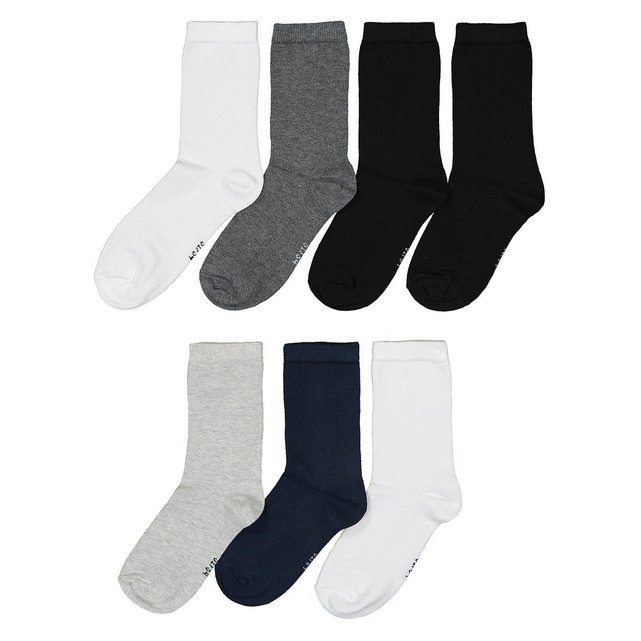 Σετ 7 ζευγάρια μονόχρωμες κάλτσες, 23|26 - 39|42 φωτογραφία