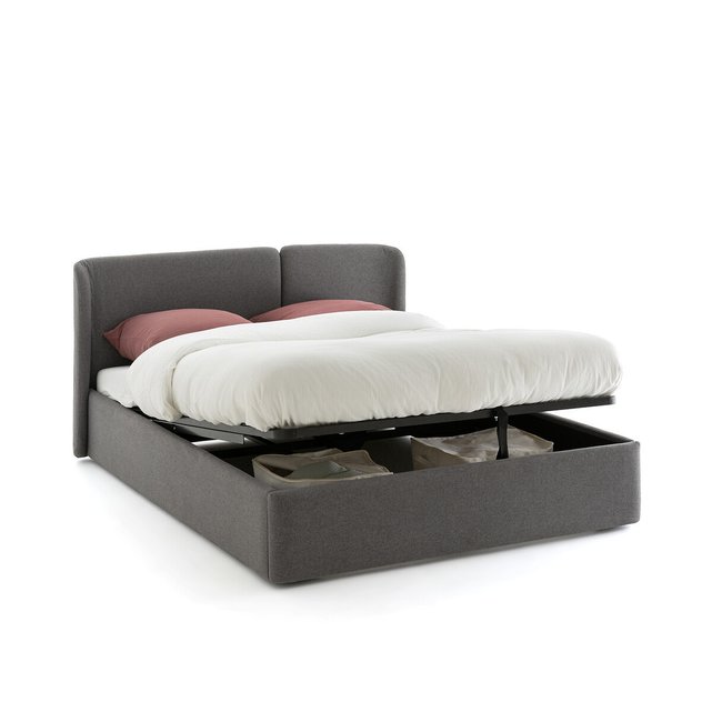Κρεβάτι με αποθηκευτικό χώρο και ανακλινόμενο τελάρο με τάβλες, Molona